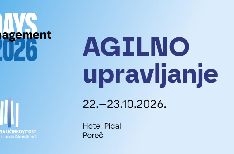 Knin - grad-knin.net - MANAGEMENT DAYS 2026 Agilno upravljanje 22.-23.10.2026., Hotel Pical Poreč